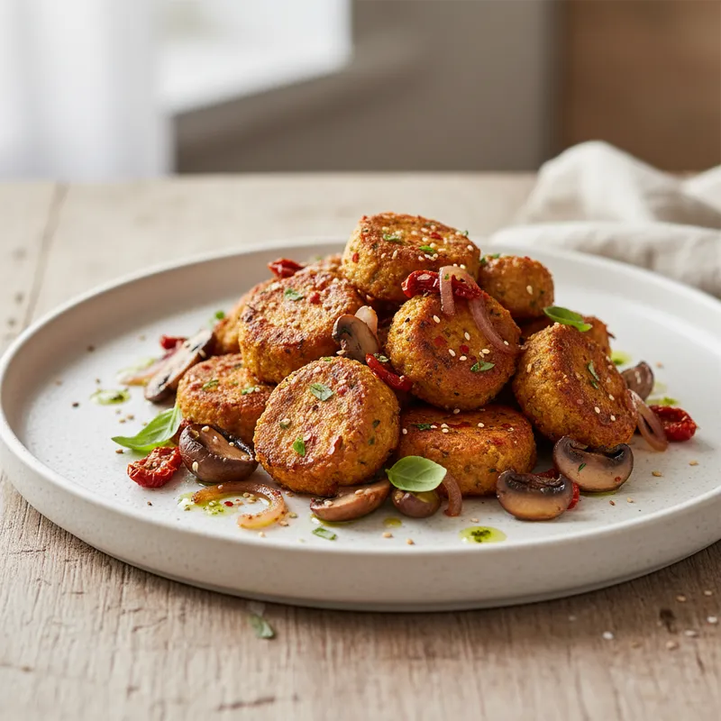 Air Fried Spicy Vegan Bites