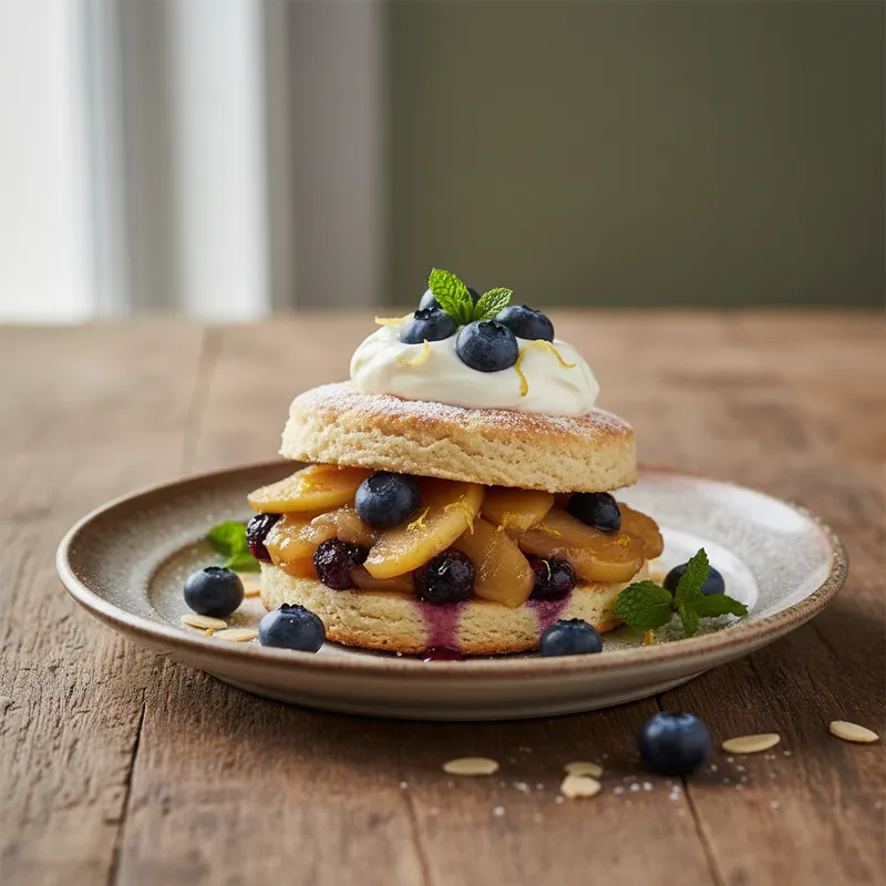 Apple And Blueberry Shortcake