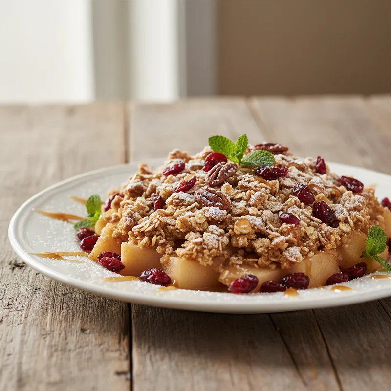 Apple Crisp With Cranberries