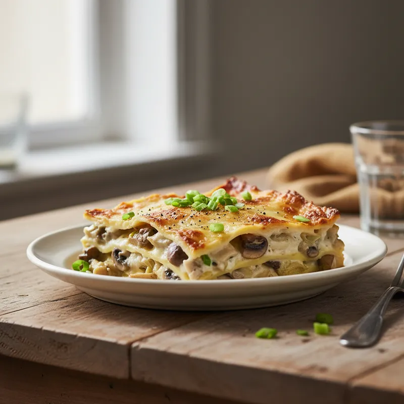 Artichoke And Mushroom Lasagne