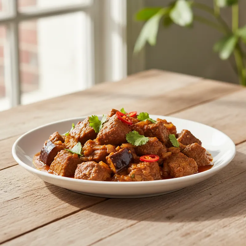 Aubergine Lamb Curry