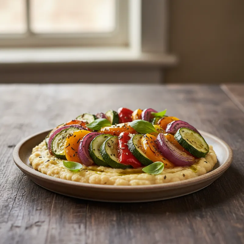 Baked Ratatouille With Butterbean Mash
