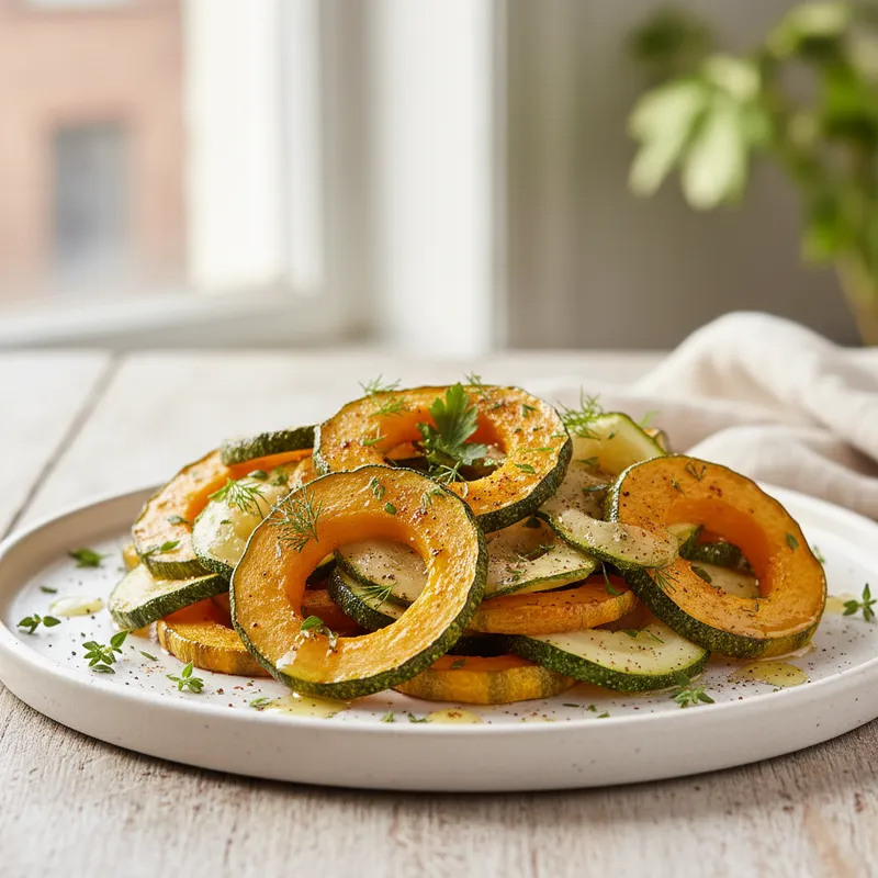 Baked Zucchini And Butternut Crisps