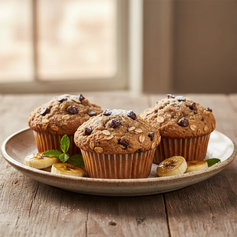 Banana Choc Chip Muffins