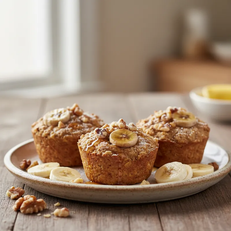 Banana Nut Oatmeal Cups