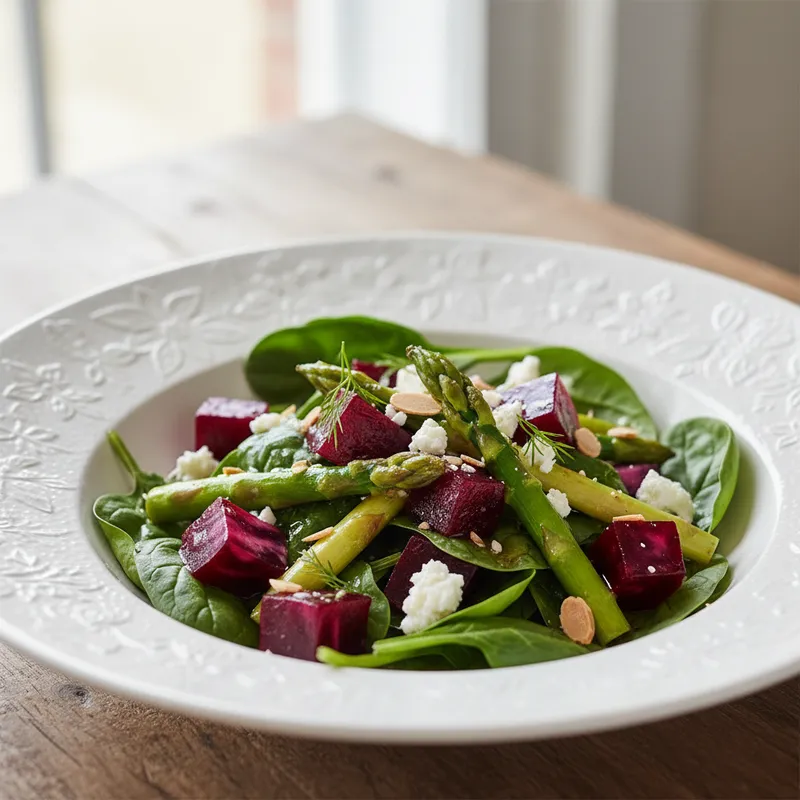 Beetroot And Asparagus Salad