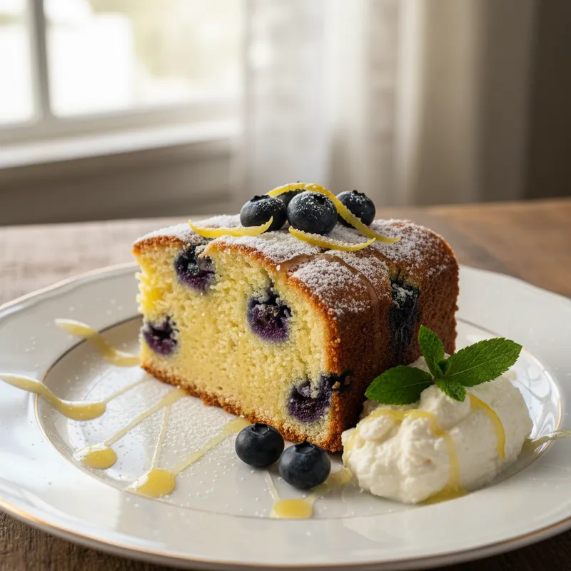 Blueberry And Lemon Ricotta Cake