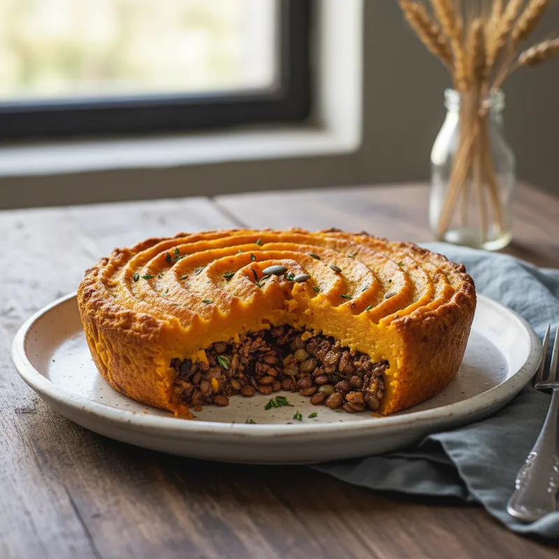 Butternut And Lentil Cottage Pie