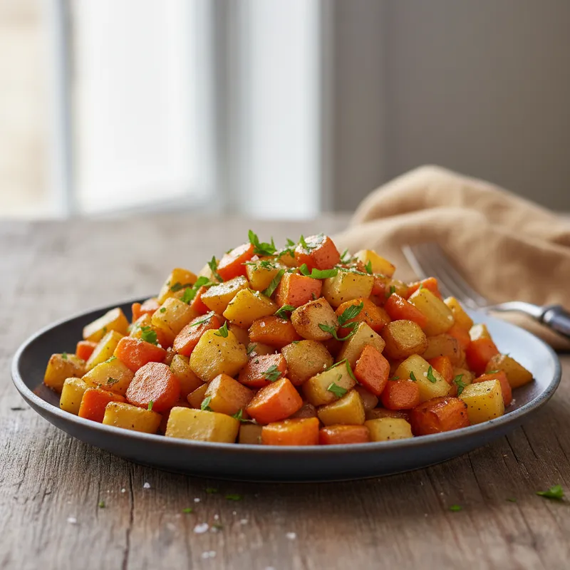 Carrot, Parsnip And Potato Hash