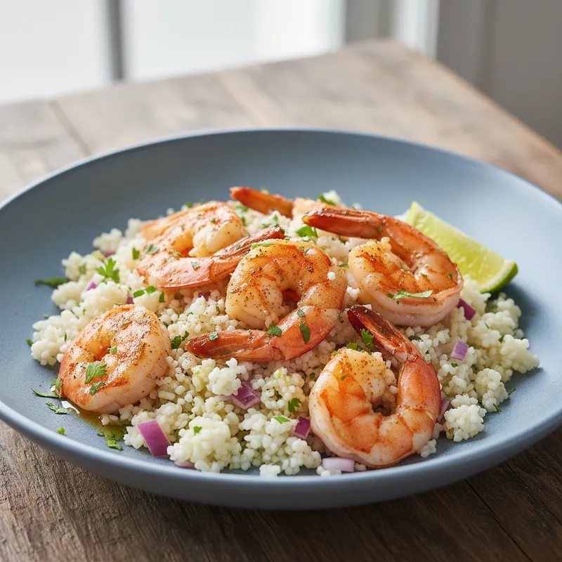 Cauliflower Rice With Prawns