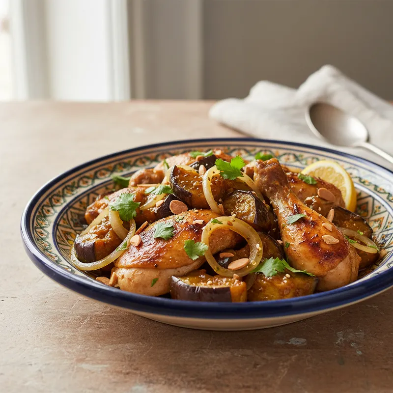 Chicken And Aubergine Tagine
