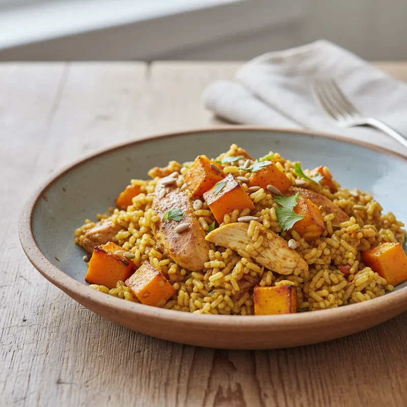 Chicken And Butternut Pilaf
