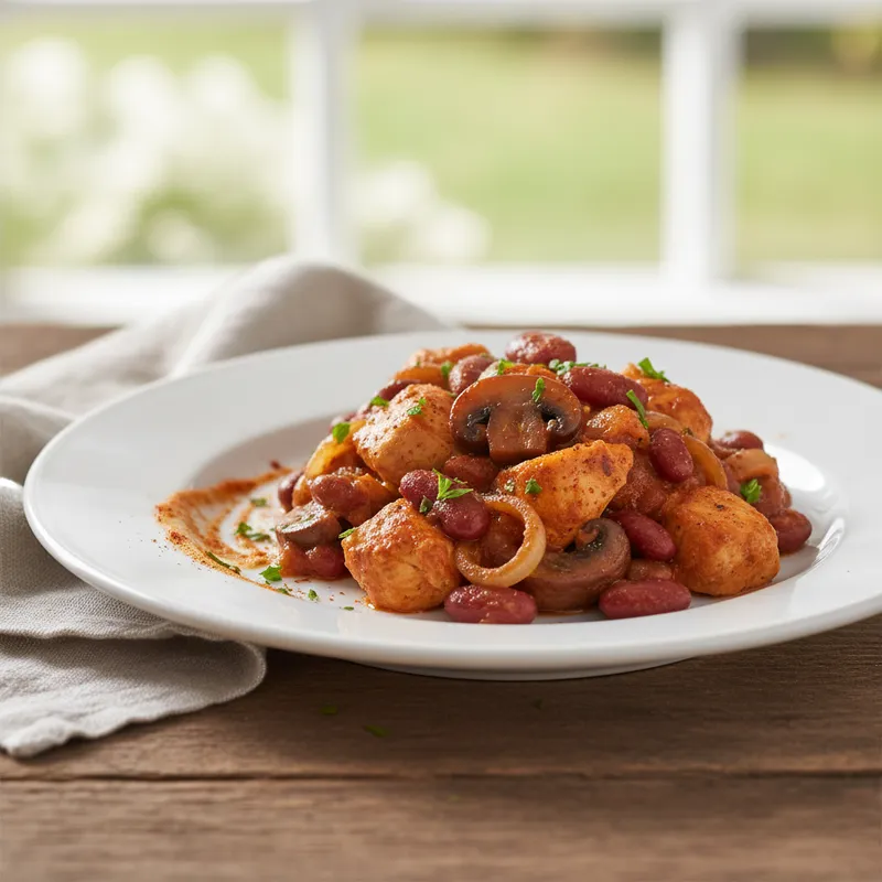 Chicken And Kidney Bean Casserole