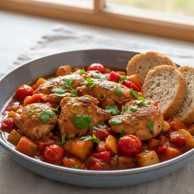 Chicken And Tomato Hotpot