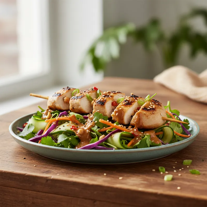 Chicken Satay Asian Salad
