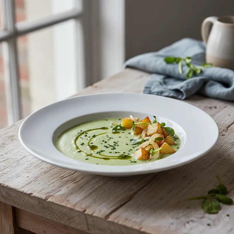 Chilled Watercress And Spinach Soup