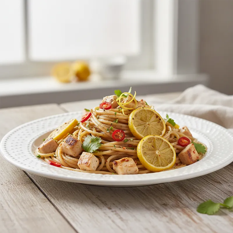 Chilli Lemon Chicken Spaghetti