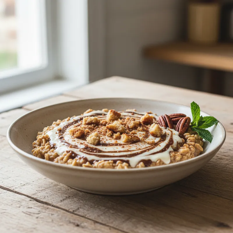 Cinnamon Roll Overnight Oats