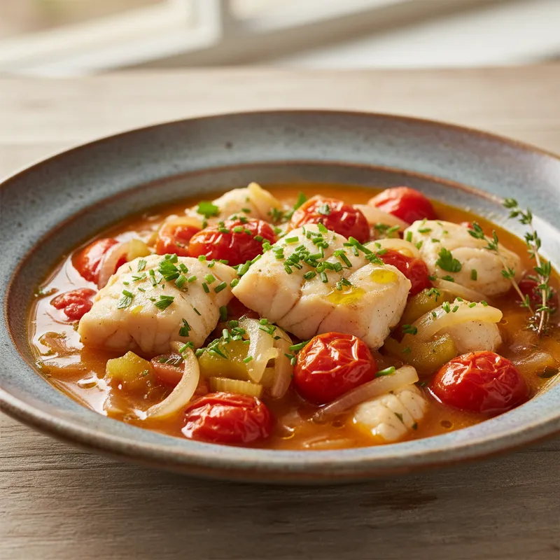 Cod And Tomato Chowder