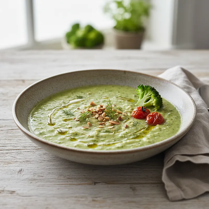 Creamy Broccoli And Barley Soup