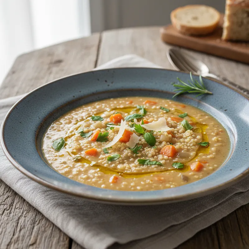Creamy Italian Quinoa Soup