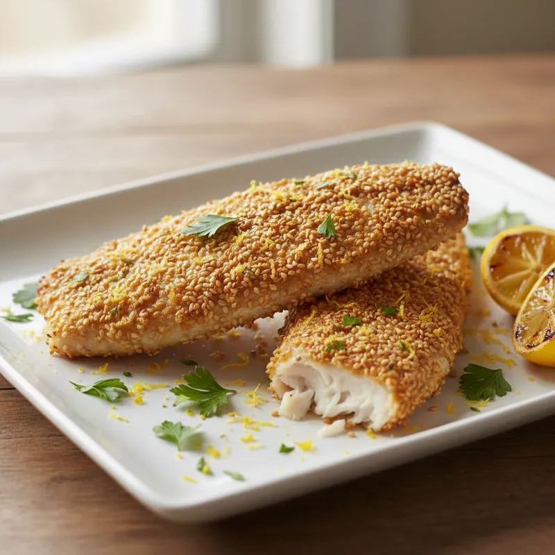 Crispy Sesame Seed Fish