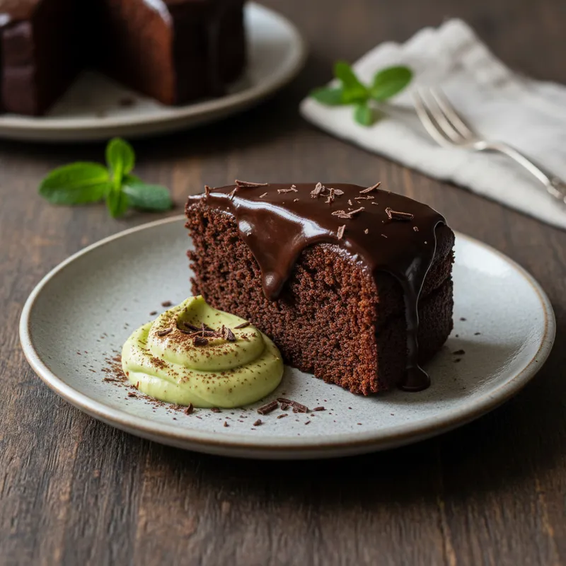 Dark Chocolate Avocado Cake