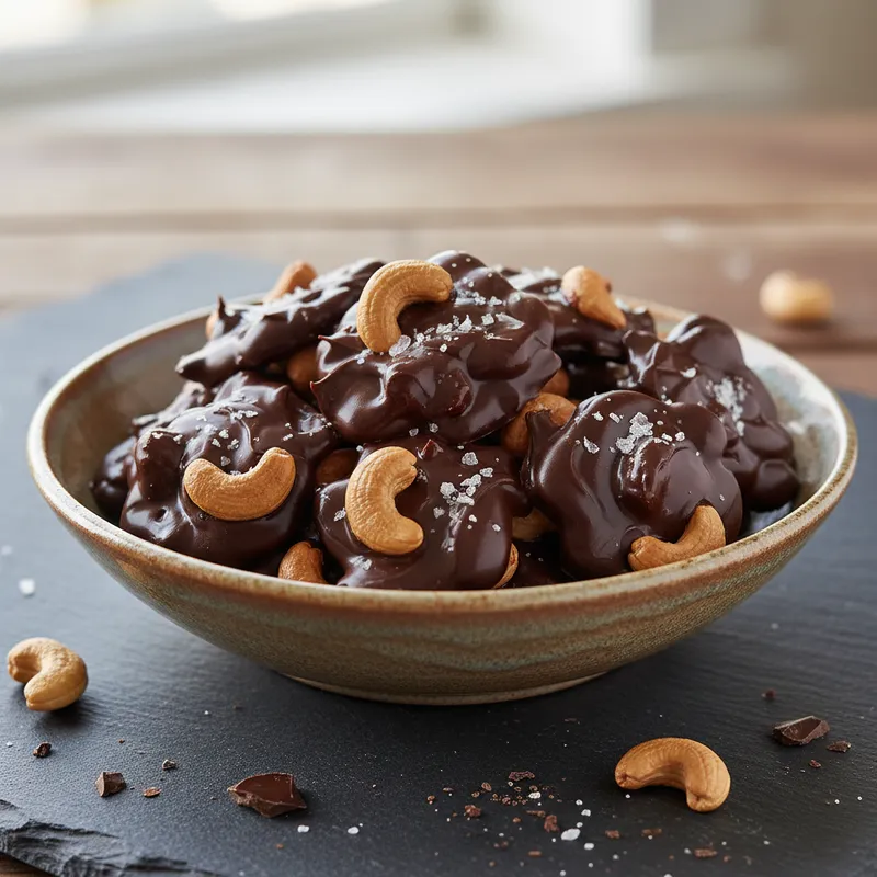 Dark Chocolate Cashew Clusters