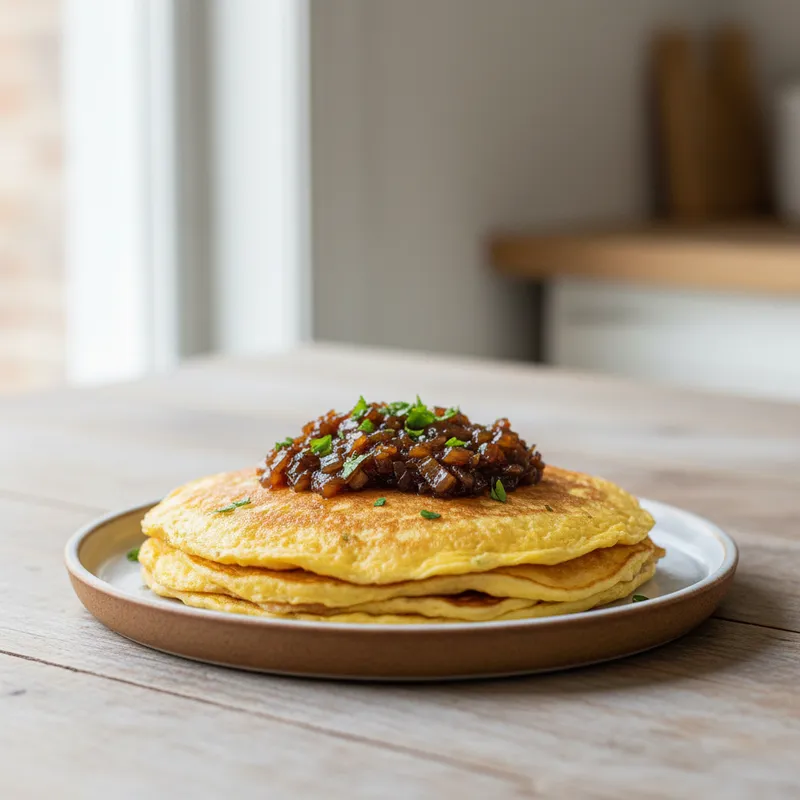 Egg And Pancake Omelette