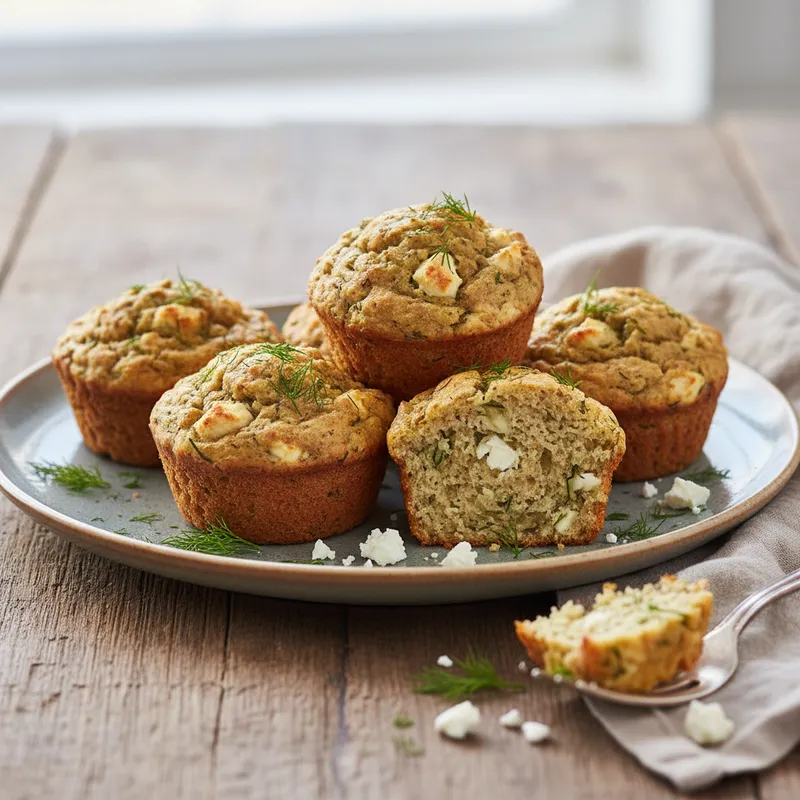 Feta And Dill Savoury Muffins