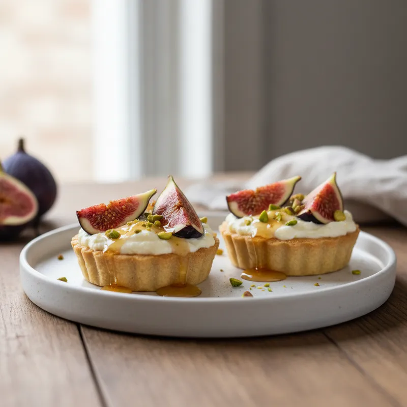 Fig, Yoghurt And Honey Tartlets