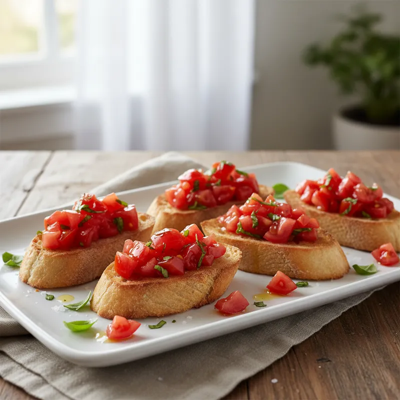 Fresh Tomato Crostini