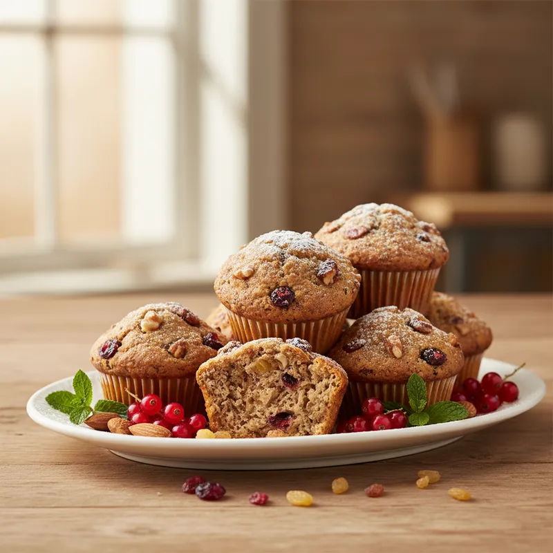 Fruit And Nut Muffins