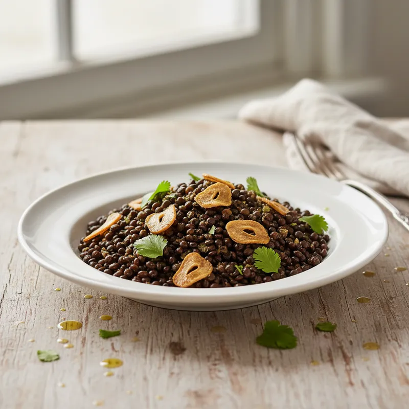 Garlic Black Lentil Fry