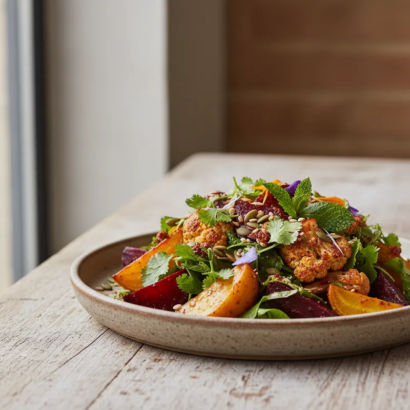 Harissa Cauliflower And Beetroot Salad