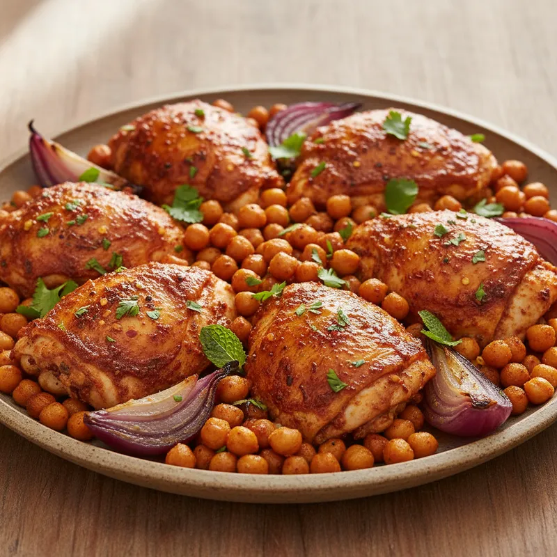 Harissa Chicken With Chickpeas