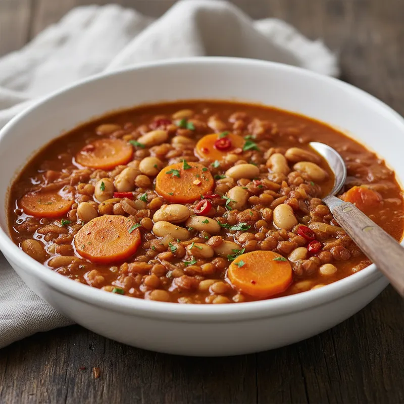 Hearty Cowpea Lentil Stew