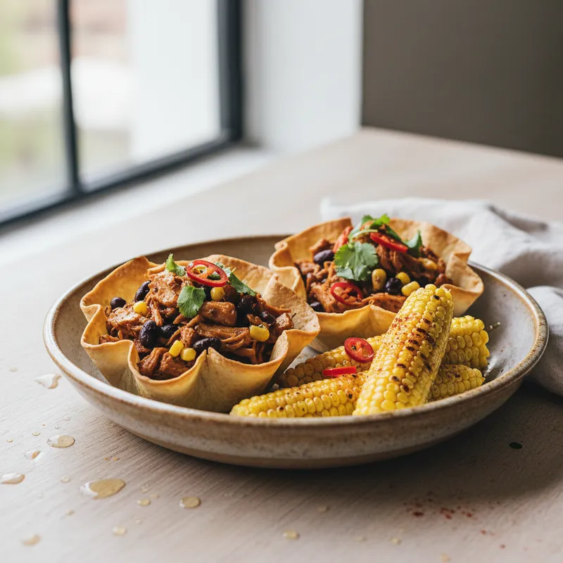 Jackfruit Tortilla Bowls