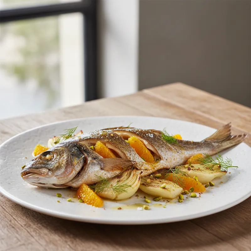 Kob Stuffed With Fennel And Orange