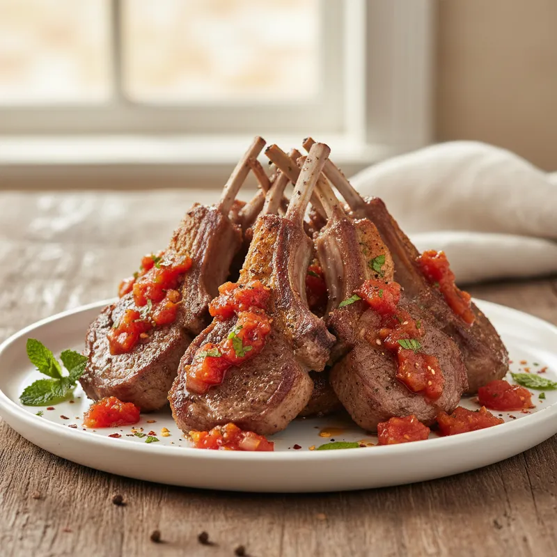 Lamb Chops In Tomato Chutney