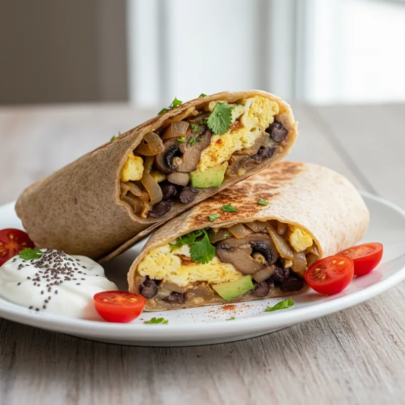 Low Gi Breakfast Burrito Wrap