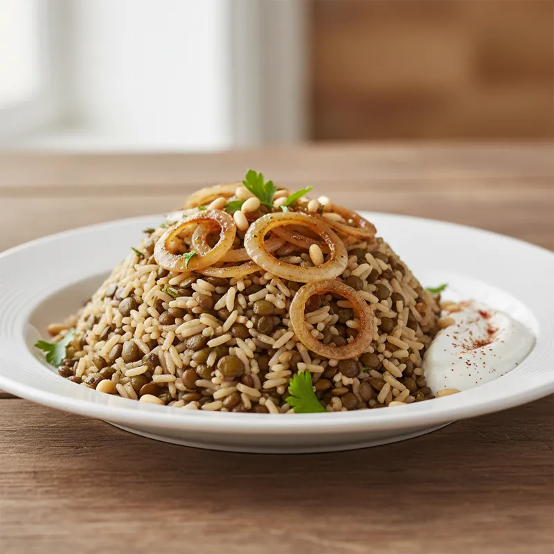 Mejadra (Middle Eastern Rice)