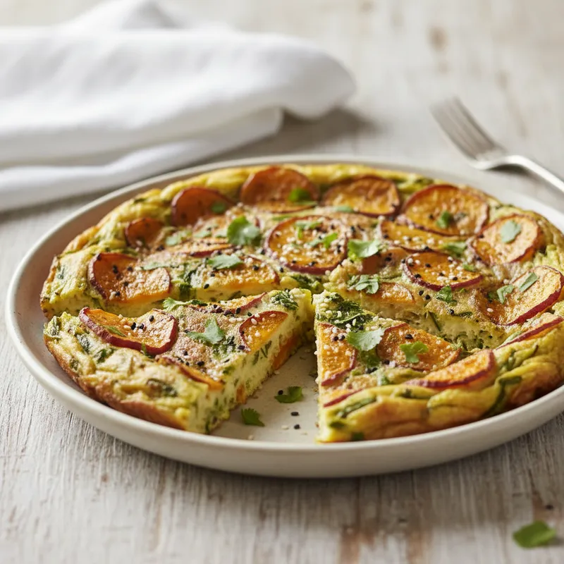 Methi Sweet Potato Frittata
