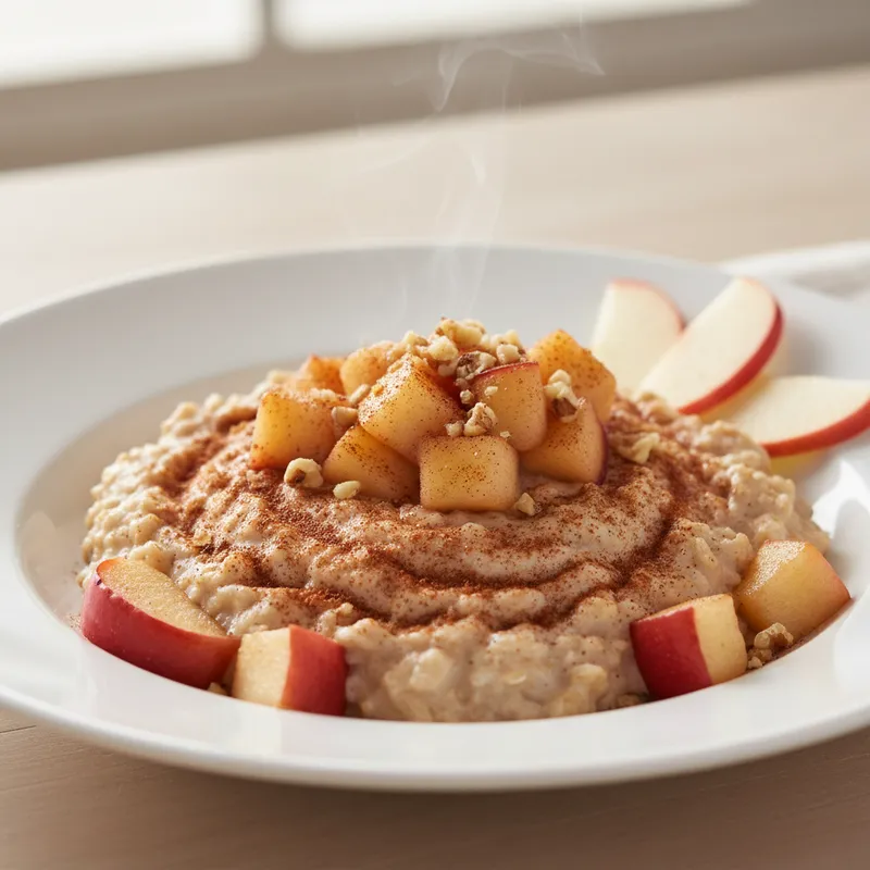 Microwave Apple Cinnamon Oatmeal