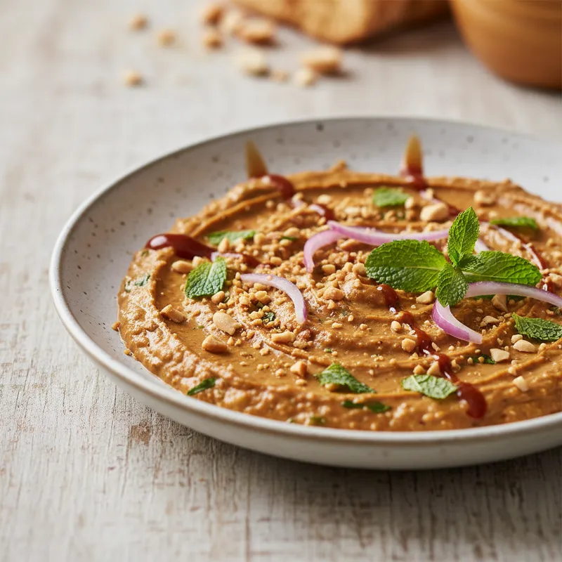 Minty Peanut And Tamarind Sauce