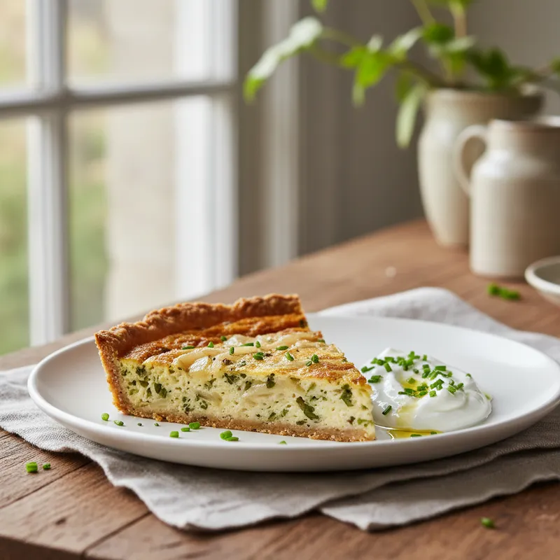 Oat Bran Crust Quiche