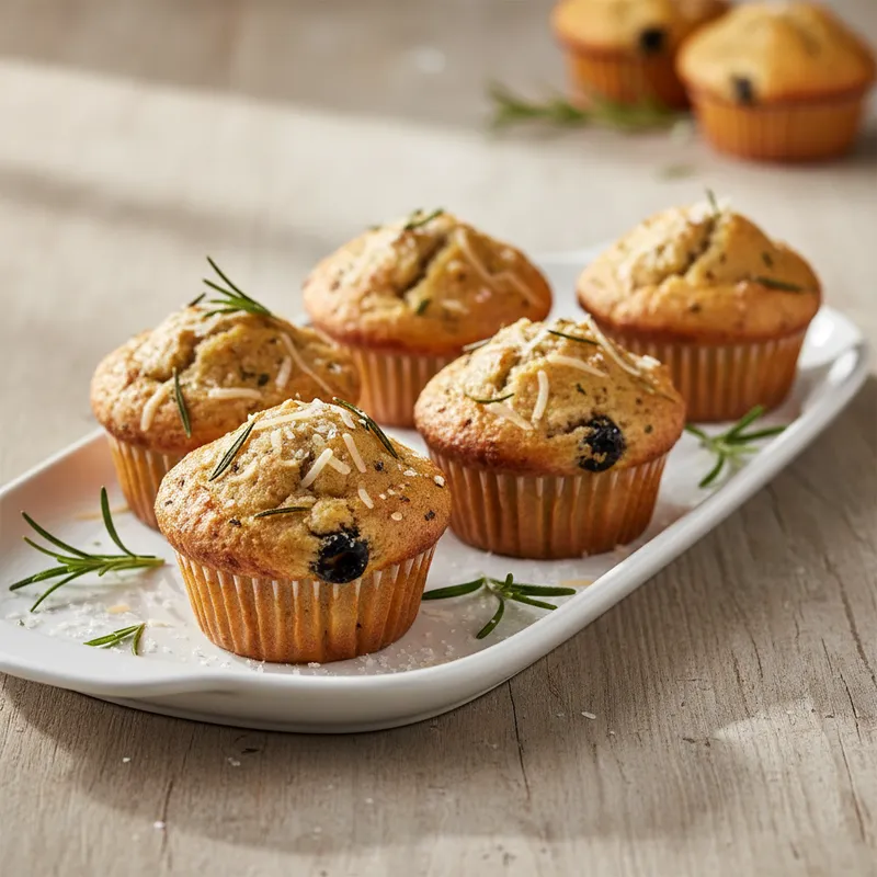 Olive Rosemary And Parmesan Muffins