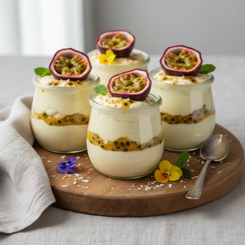 Passionfruit Layered Pots
