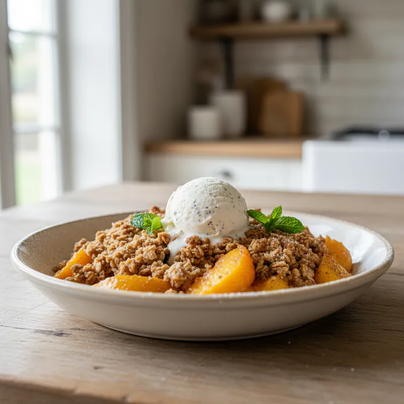 Peach Crumble