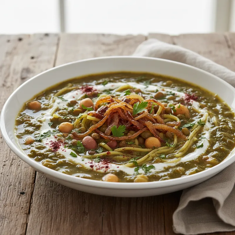 Persian Pasta And Bean Soup